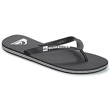 Image of Quiksilver MOLOKAI M SNDL XKKW mens Flip flops / Sandals (Shoes) in Black,8,9,10,11,12,13
