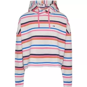 Image of Tommy Jeans Crop Linear Hoody - Multi