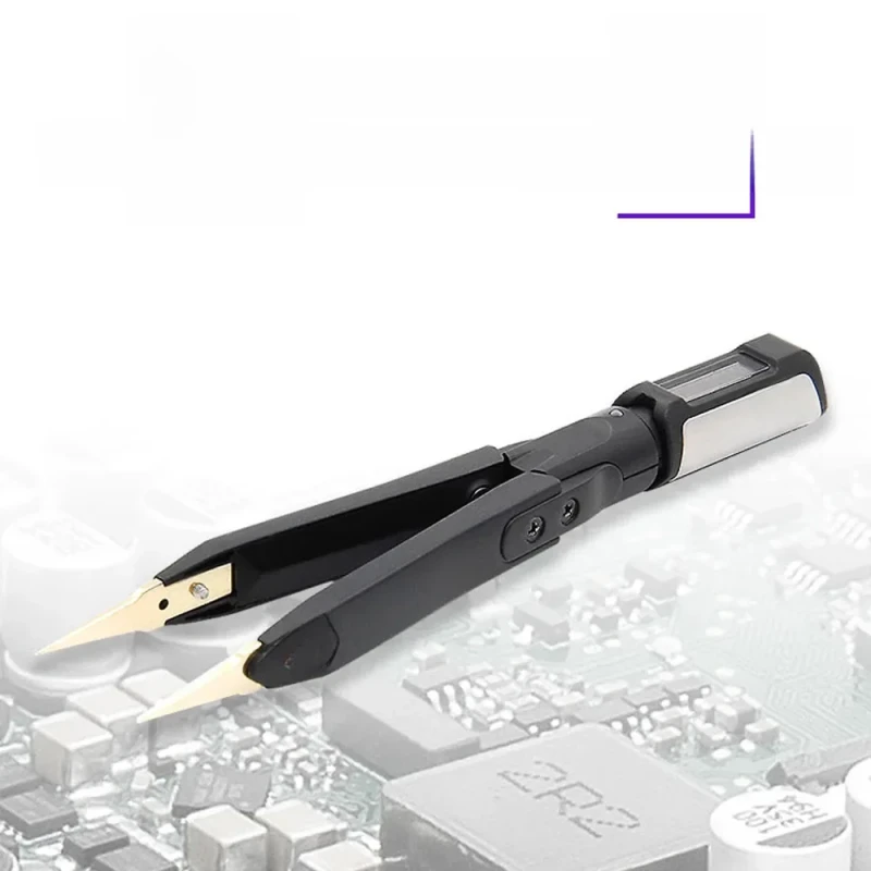 Image of DT71 Mini Digital Tweezers Smart SMD Tester Portable LCR Meter Diode Resistor Capacitor Checker 10KHz Signal Generator Auto Scan