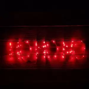 Image of Samuel Alexander - 80cm Premier Indoor Outdoor Flashing LED Ho Ho Ho Christmas Sign Decoration
