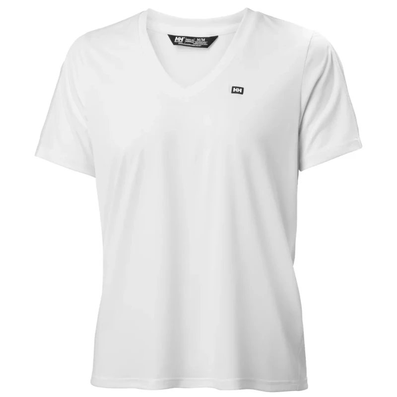 Image of Helly Hansen Womens v-neck T-Shirt Helly Hansen Salt Breeze Blanc Female M