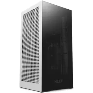 Image of NZXT H1 V2 White Mini ITX Tempered Glass Gaming Case with PSU and AIO - CS-H11BW