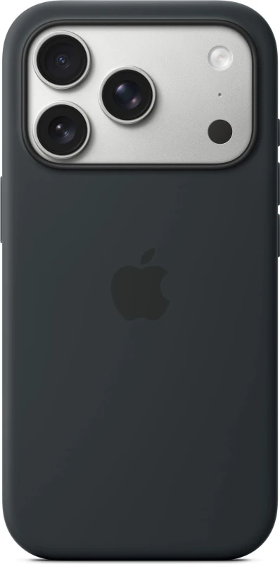 Image of Apple Silicone Case with MagSafe for iPhone 17 Pro - Black