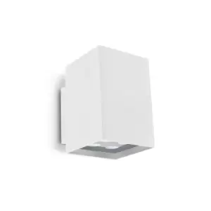 Image of Afrodita Outdoor LED Up & Down Wall Light White 10cm 1690lm 3000K IP55