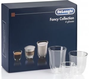 Image of Fancy Collection DLKC302 Double Wall Coffee Glasses - Set of 6