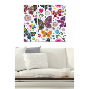 Image of MDF24959097 Multicolor Decorative MDF Painting (3 Pieces)