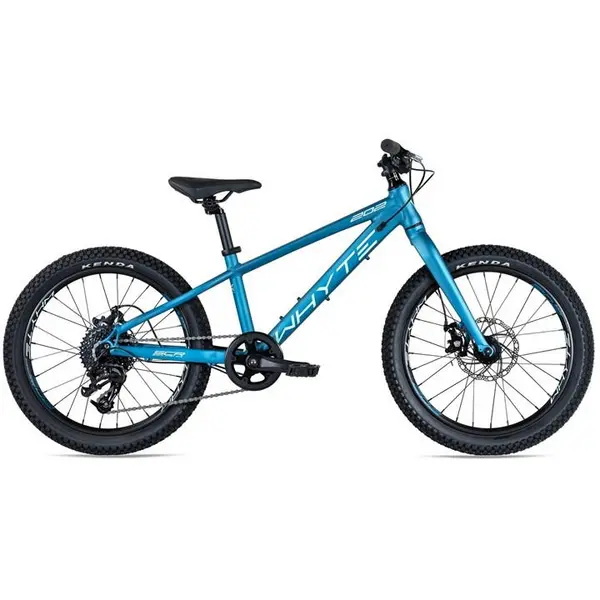 Image of 2022 Whyte 202 V1 Junior Hardtail Mountain Bike in Matt Diesel Mint and Light Blue