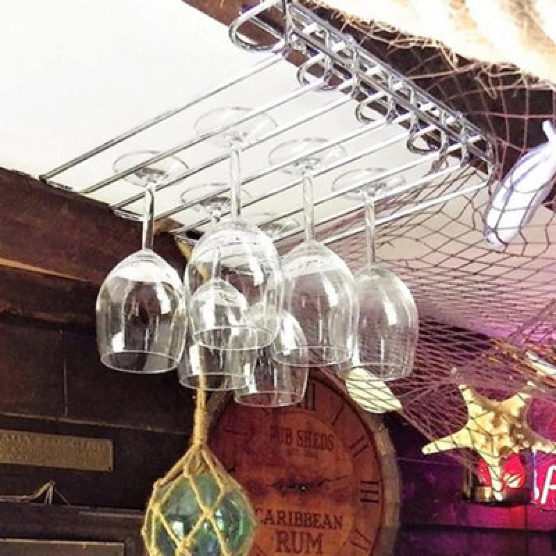 Image of Original Products Bar Originale Wall Mounted Glass Rack 5 Sections