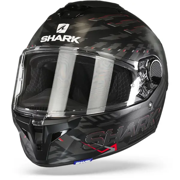 Image of Shark Spartan GT Bcl. Micr. E-Brake Mat Mat Black Red Anthracite KRA Full Face Helmet S