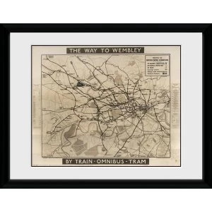 Image of Transport For London Way To Wembley 12" x 16" Framed Collector Print