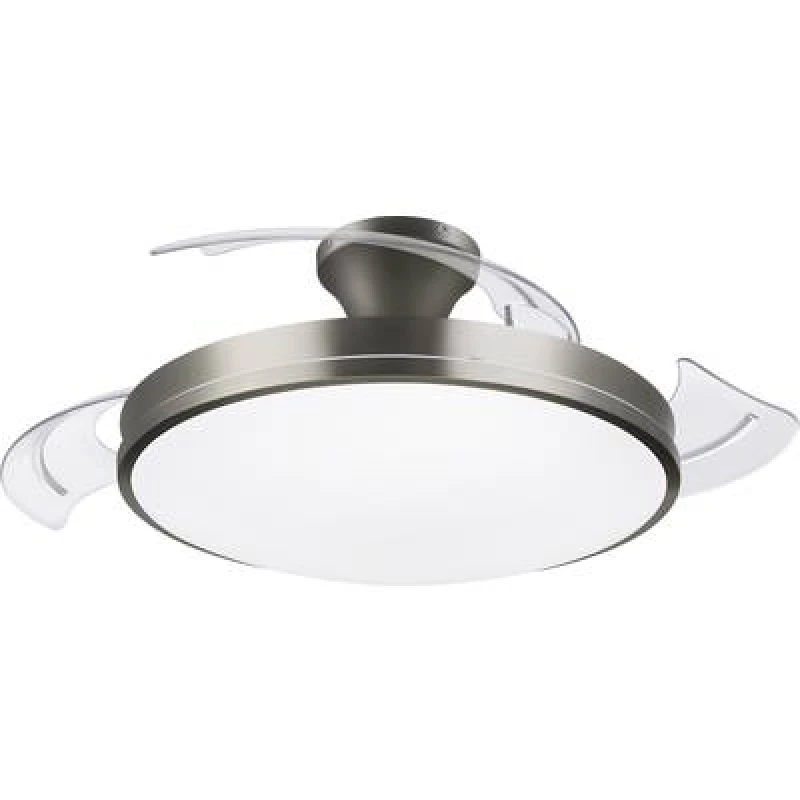 Image of Philips Atlas Remote Control Metal LED Ceiling Fan - Nickel