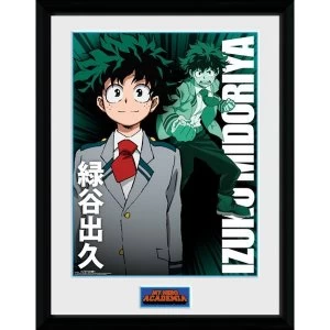 Image of My Hero Academia Izuku Midoriya Framed Collector Print