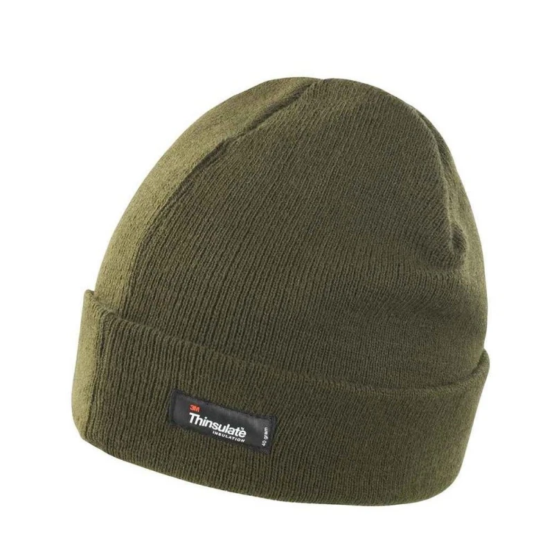Image of Result Result Men Thinsulate Winter Hat in Olive Olive One Size Male 5063425977437