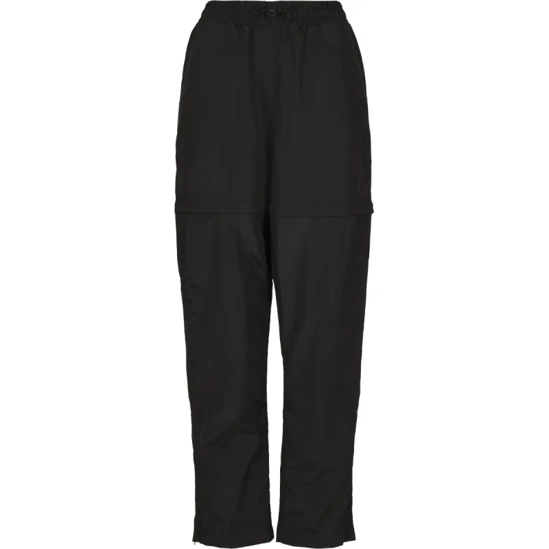 Image of Urban Classics Womens trousers Urban Classics shiny crinkle nylon zip Noir Female M