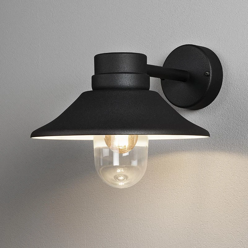 Image of Konstsmide Konstsmide Vega Outdoor Wall Light - Black