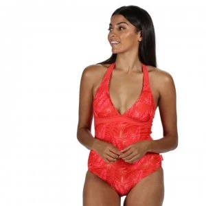 Image of Regatta Flavia Swimming Costume - Red Sky Trop