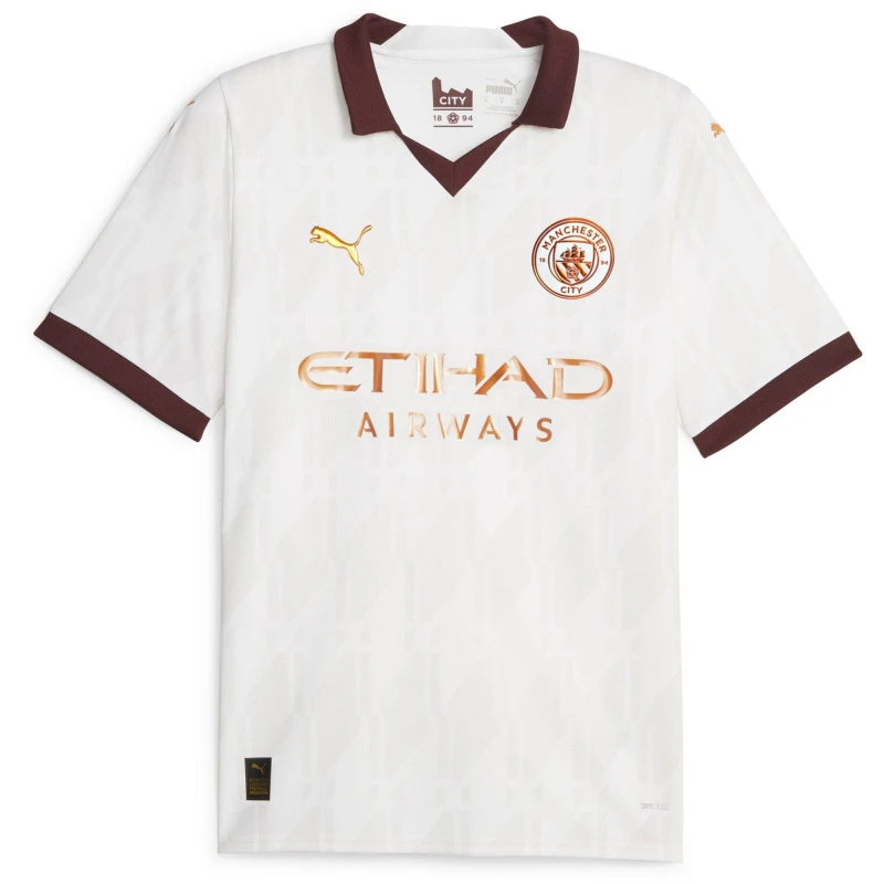 Image of Puma Mcfc Away Jersey Replica Football Shirt Mens Puma White male XS