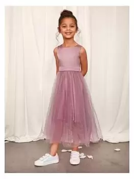Image of Chi Chi London Girls Tulle Midi Dress - Lilac Size 3 Years, Women