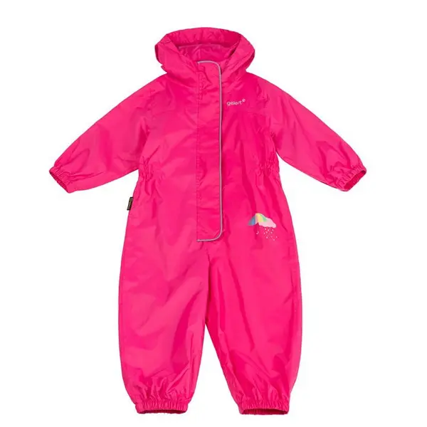 Image of Gelert Kids All-Weather Waterproof Jumpsuit - Pink 2 - 3 Years