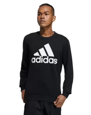 Image of adidas Big Logo Fleece Crew Sweatshirt