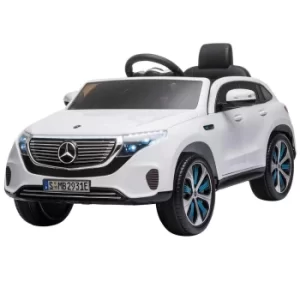 Image of Homcom Mercedes Benz EQC 400 Ride On Electric Car 12V, White