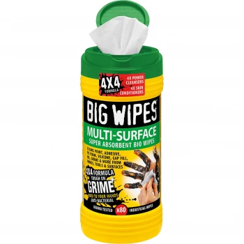 Image of Big Wipes Antibacterial Multi Surface Hand Cleaning Wipes Pack of 80