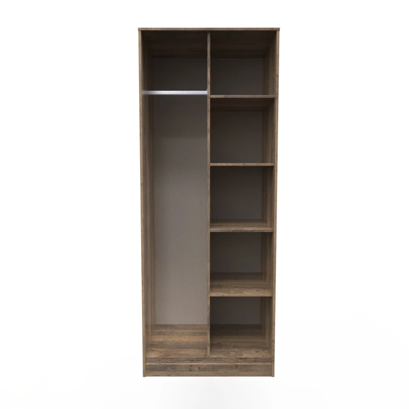 Image of Ready Assembled 2 U Fuji Open Wardrobe (Ready Assembled) Walnut