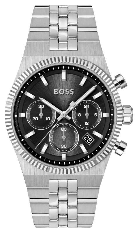 Image of BOSS 1514307 CANDOR PRIME Quartz Chronograph (41mm) Black Watch