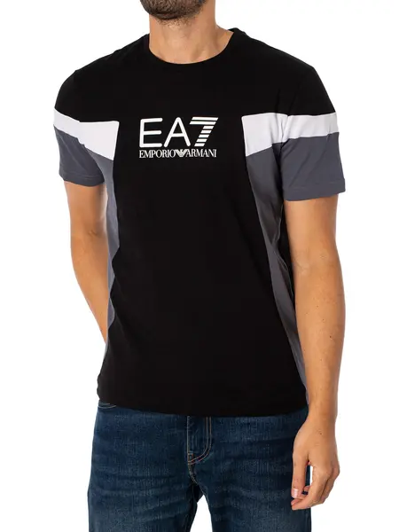 Image of EA7 Graphic T-Shirt Black L