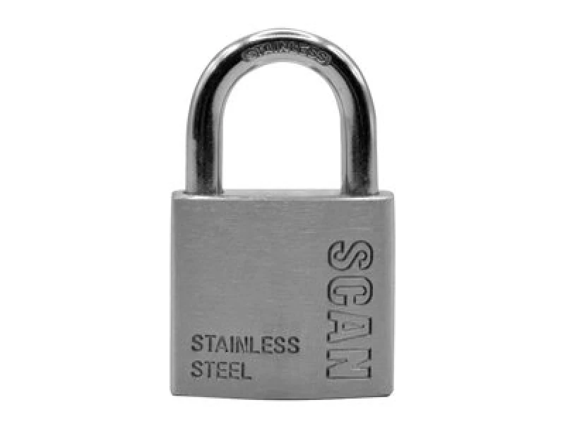 Image of Scan Stainless Steel Padlock 38mm Silver