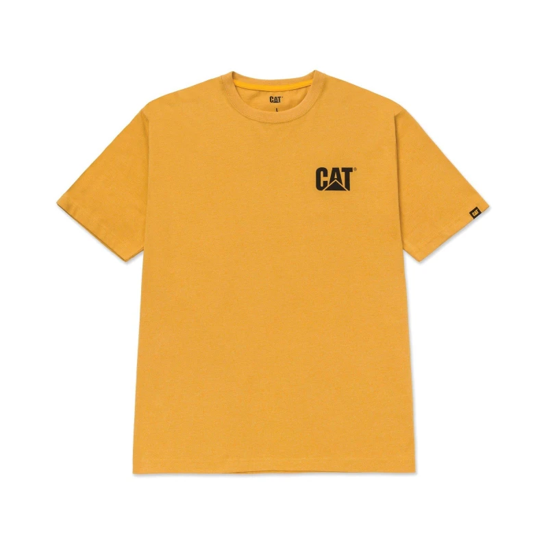 Image of Caterpillar Trademark Tee - Yellow Yellow XL