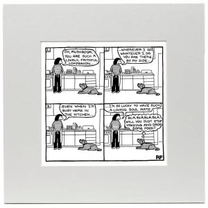 Image of Off the Leash Faithful Companion Art Print