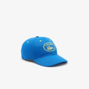Image of Kids' Lacoste Contrast Eyelets Adjustable Cap Size 2 - 5 yrs Blue