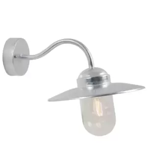 Image of Luxembourg Outdoor Dome Wall Lamp Galvanized, E27, IP54