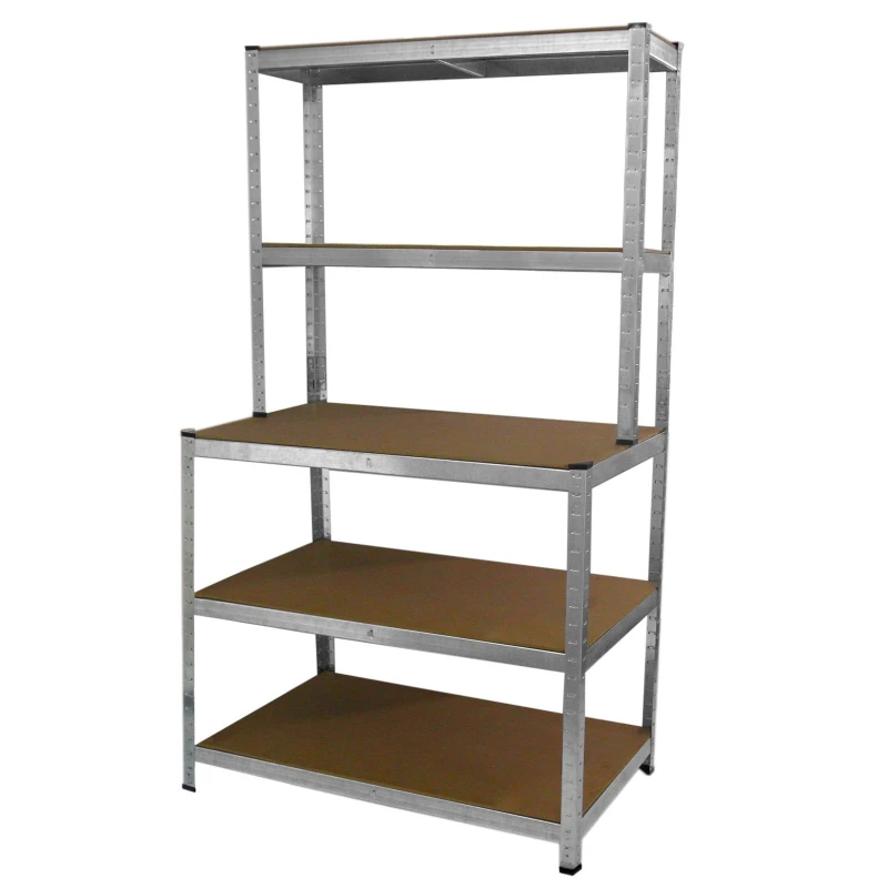 Image of MONSTER RACKING Workbench Table Boltless Worktable Galvanised Metal Shelving 5055986130543