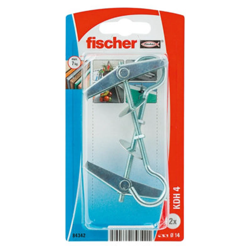 Image of Fischer Fischer 084342 KDH 4 K NV Cavity toggle 95mm 1 Set 084342