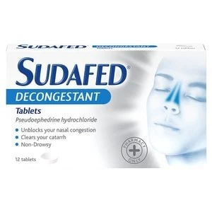 Image of Sudafed Decongestant Tablets 12s