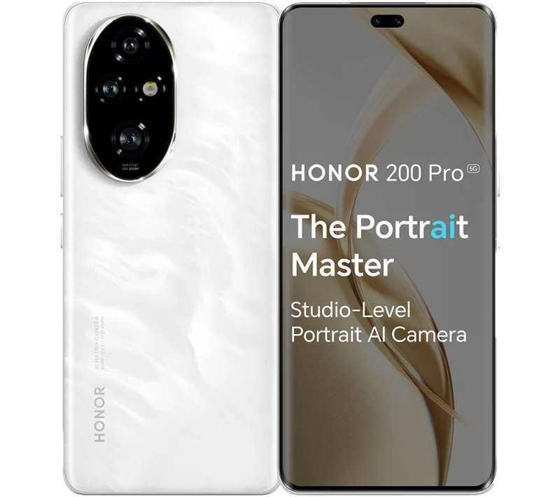 Image of HONOR SIM Free HONOR 200 Pro 5G 512GB AI Mobile Phone - White