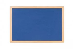 Image of Bi-Office Earth-It Blue120x90cm oak wood frame 32mm frm