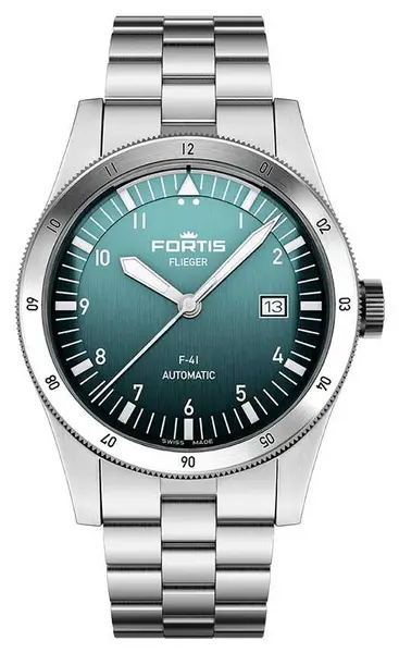 Image of FORTIS F4220021 Flieger F-41 Automatic Petrol (41mm) Watch