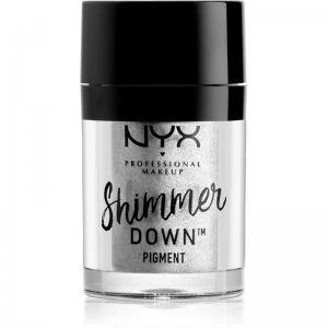 Image of NYX Professional Makeup Shimmer Down Pigment Highly-Pigmented Loose Eyeshadow Shade Platinum 1,5 g