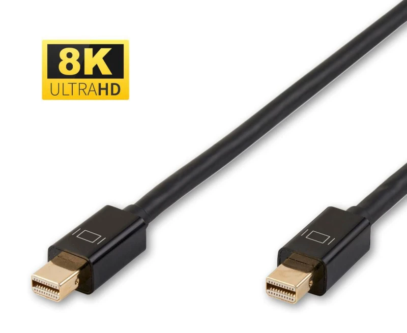 Image of Microconnect MDPMDP2BV1.4 DisplayPort cable 2m Mini DisplayPort Black