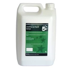 Image of 5 Star Facilities 5 Litre Washing Up Liquid Lemon