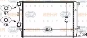 Image of Radiator Heat Exchanger 8MK376726-704 by BEHR