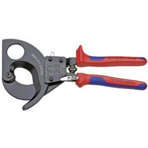 Image of Knipex 95 31 280 Ratcheting cable cutter Suitable for (cable stripping) Single/multi-core aluminium and copper cables 52mm 380 mm²