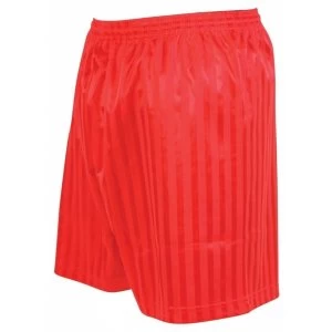 Image of Precision Striped Continental Football Shorts 18-20" Red