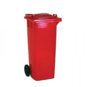 Image of Slingsby Refuse Container 120 Litre 2 Wheel Red 331115