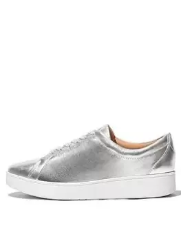 Image of FitFlop Fitflop Rally Trainers, Silver, Size 5, Women
