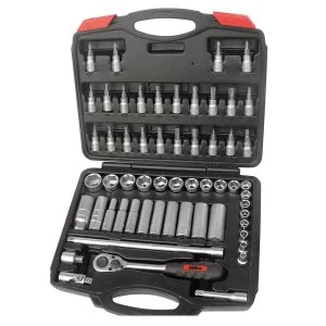Image of Hilka 58 Piece 3/8" Drive Socket Set Metric Pro Craft