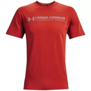 Image of Under Armour Sign Vortex T Shirt Mens - Orange